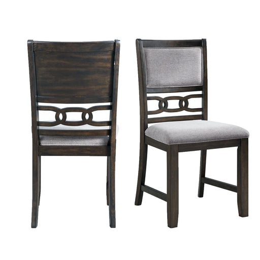 Amherst Standard Height Side Chair Set in Walnut of 2 image