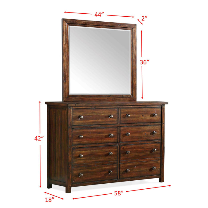 Dawson Creek Dresser & Mirror Set