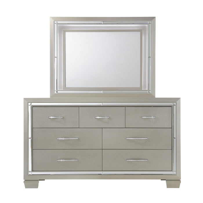 Platinum Dresser & Mirror Set