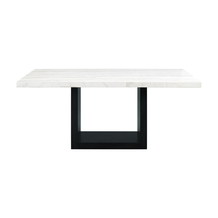 Valentino White Marble Standard Height Dining Table