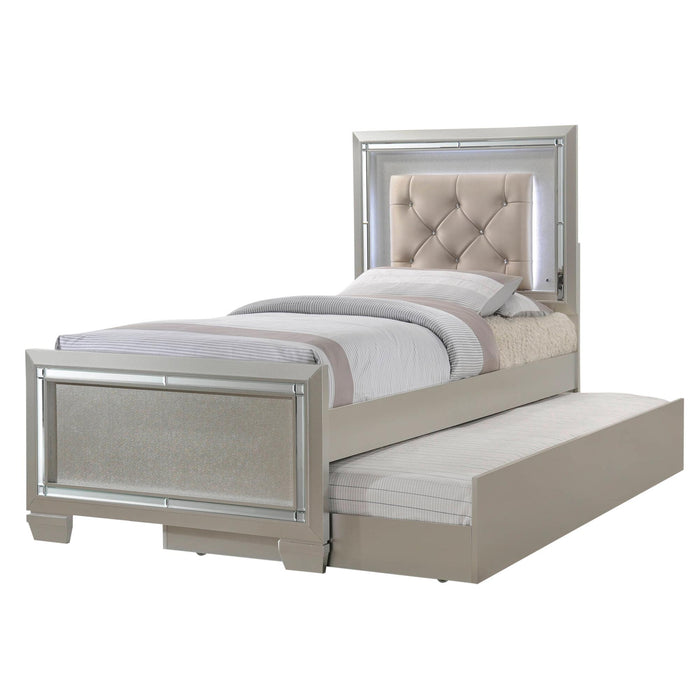 Platinum Youth Twin Platform Bed w/ Trundle