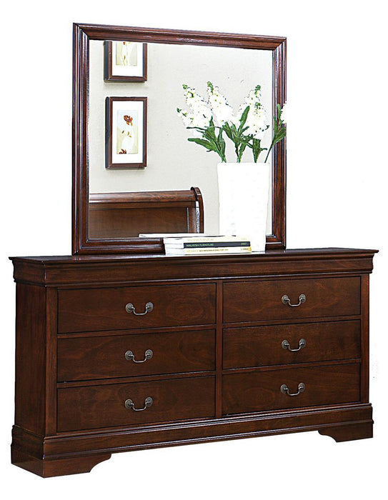 Homelegance Mayville 6 Drawer Dresser in Brown Cherry 2147-5