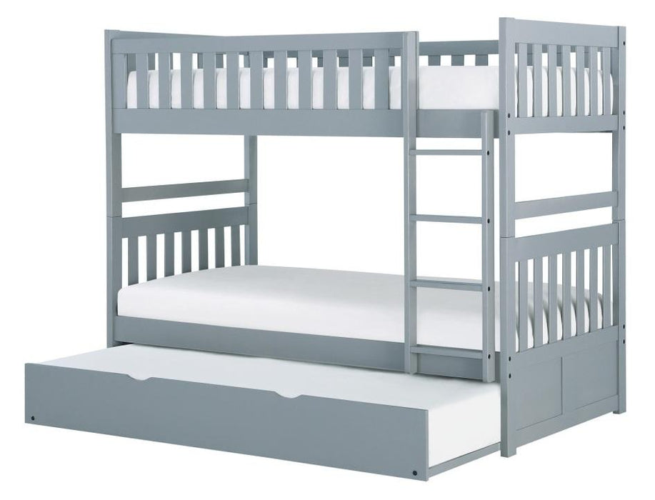 Homelegance Orion Twin/Twin Bunk Bed with Trundle in Gray B2063-1*R