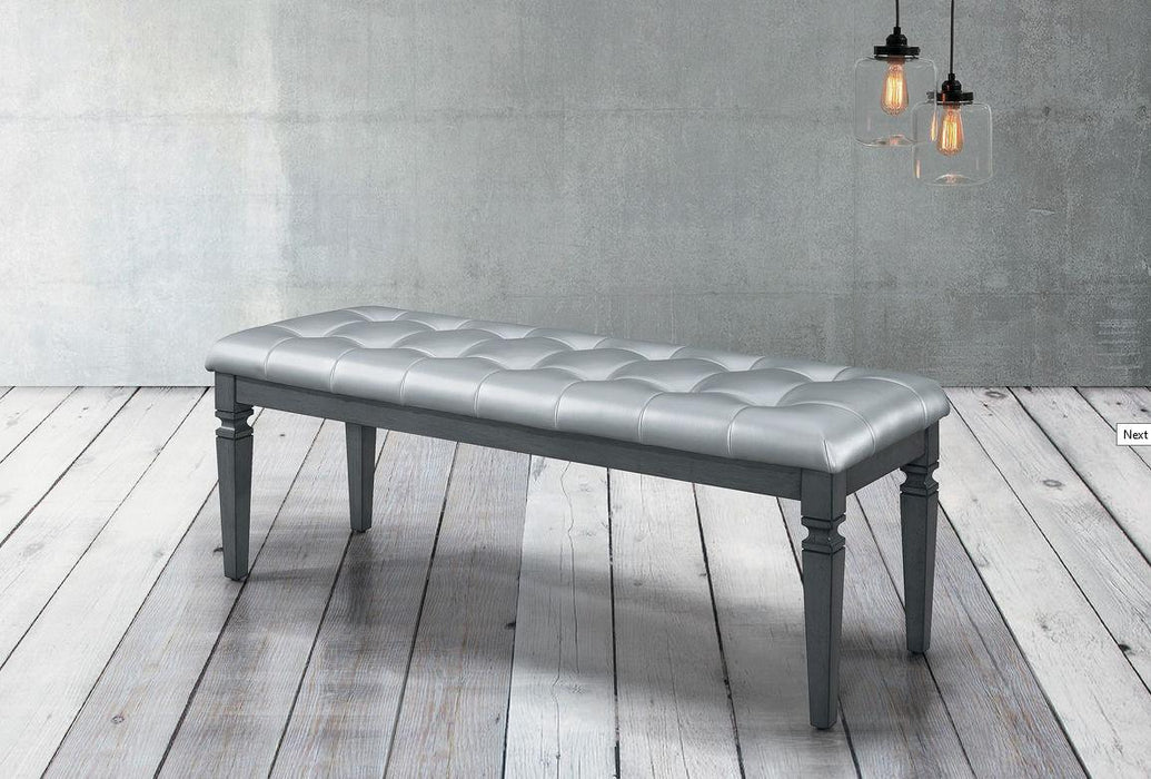 Homelegance Allura Bed Bench in Gray 1916GY-FBH