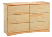 Homelegance Bartly 6 Drawer Dresser in Natural B2043-5 image
